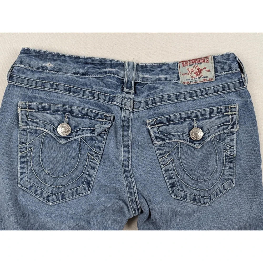 True Religion Billy Big T Mens Blue Bootcut Jeans Size 31 Made in USA